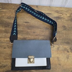 Stylish Blue and Black Multi Color Women's Crossbody Bag Unbranded